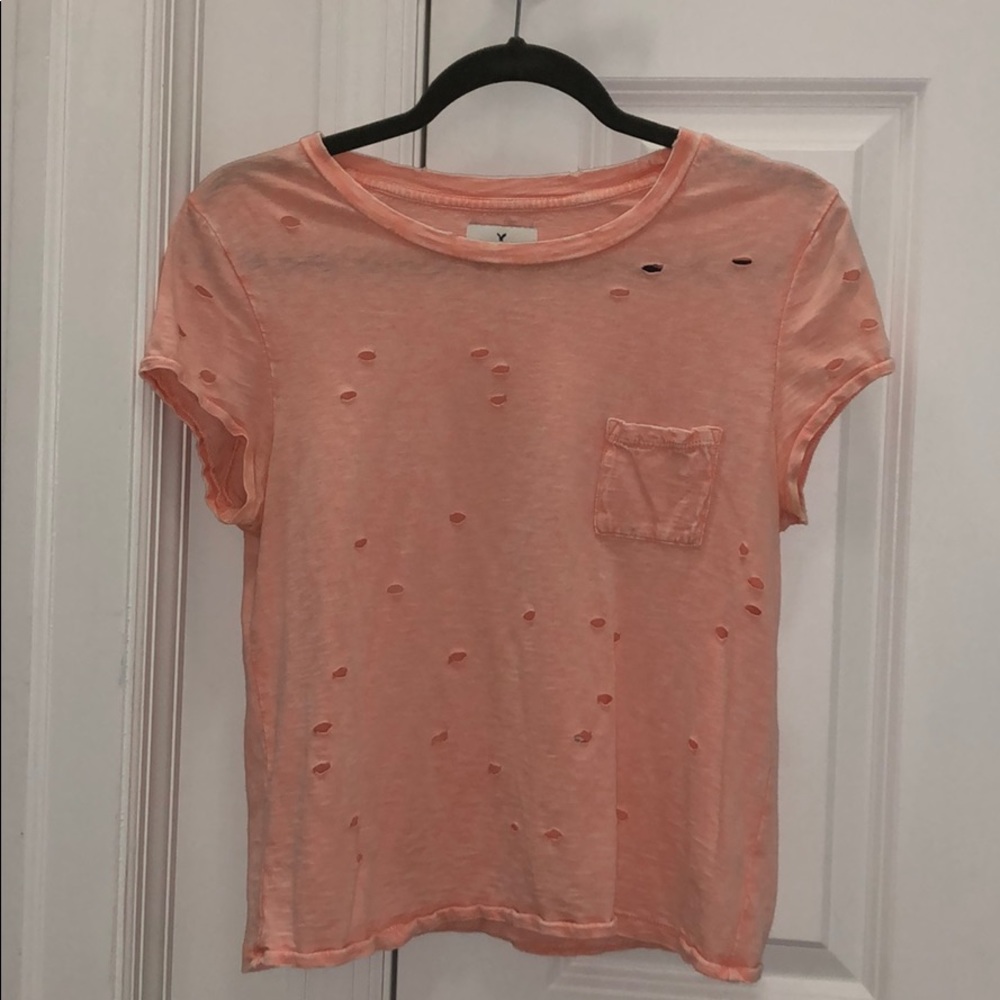 American Eagle Distressed T- Shirt